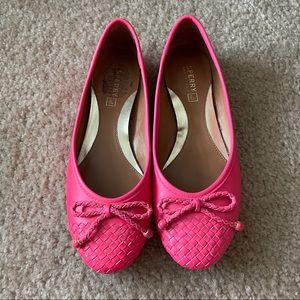Pink Sperry Ballet Flats